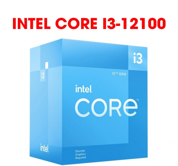CPU Intel Core i3 12100 (Intel LGA1700 - 4 Core - 8 Thread - Base 3.3Ghz - Turbo 4.3Ghz - Cache 12MB)