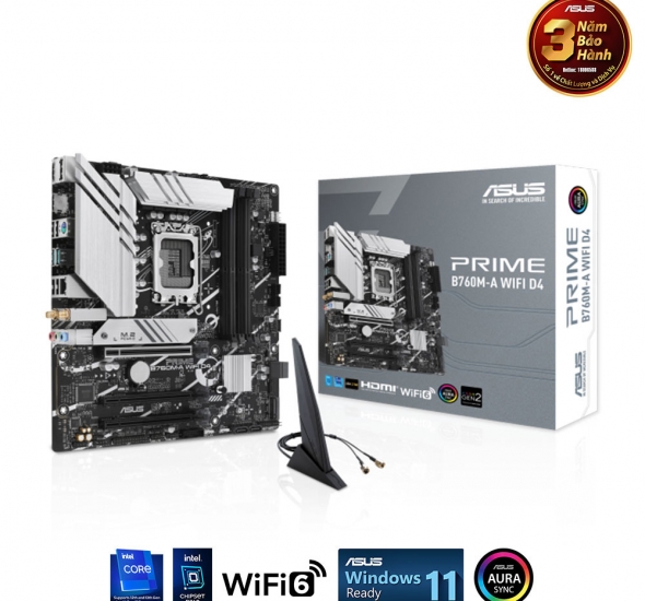 Mainboard Asus PRIME B760M-A WIFI DDR4 (Bluetooth)